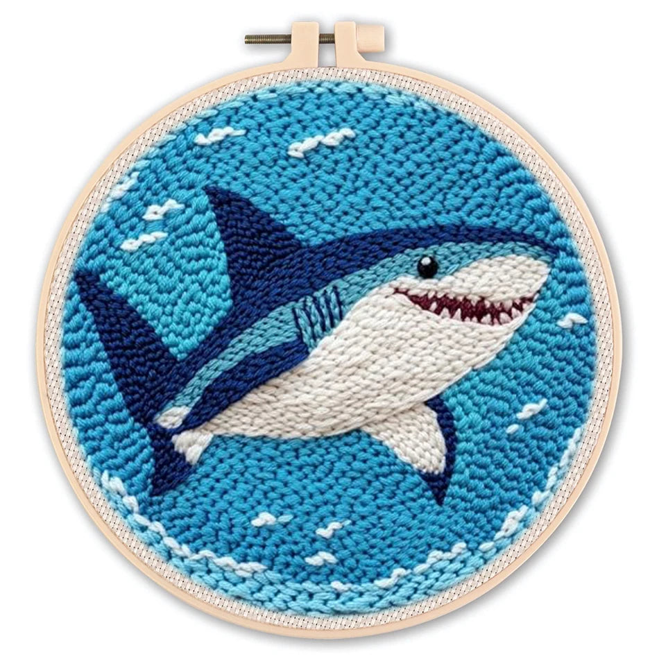 DIY Punch Needle Embroidery Starter Kit for Beginners Cartoon Animals