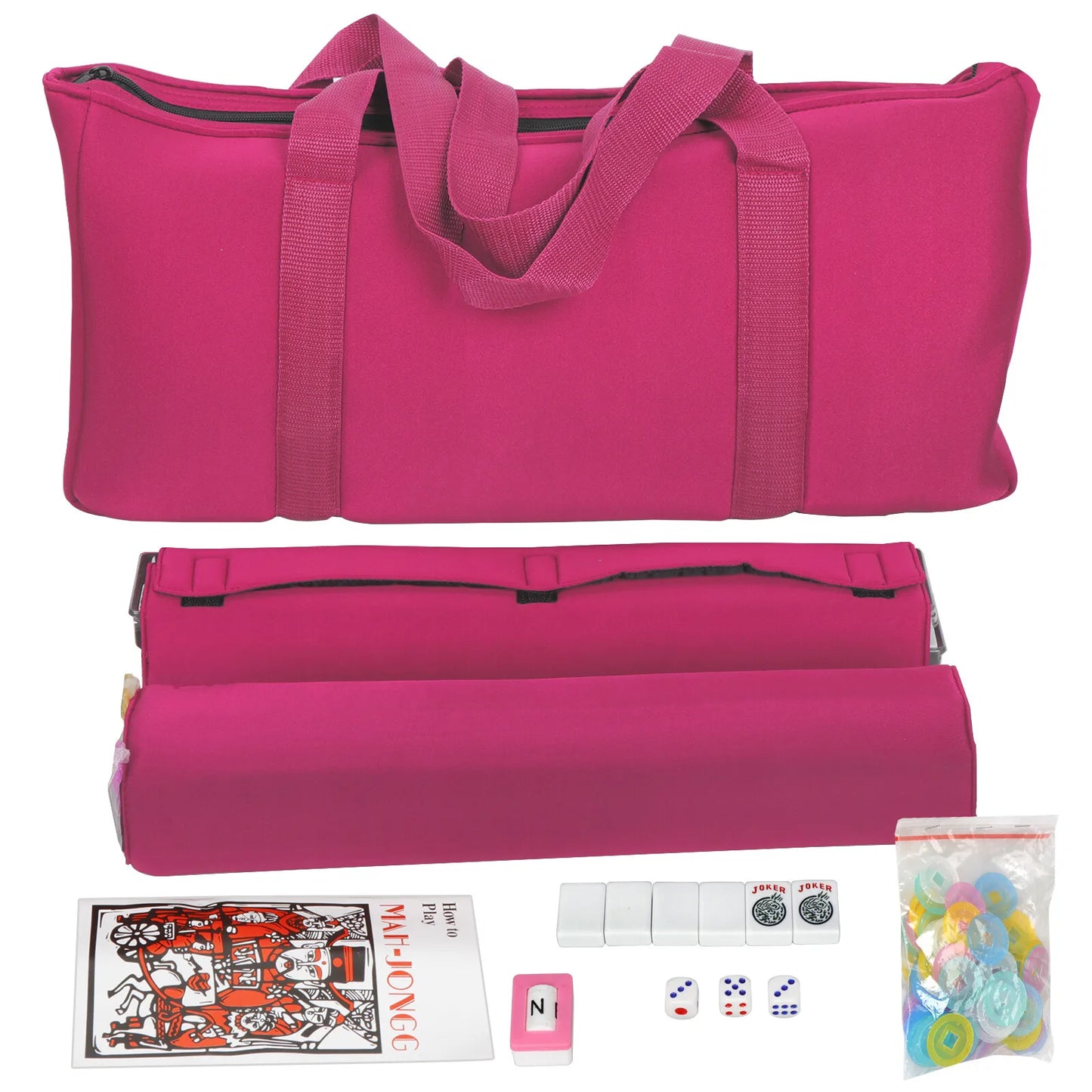 American Mahjong 166 Tile Mah Jongg Set With Pushers