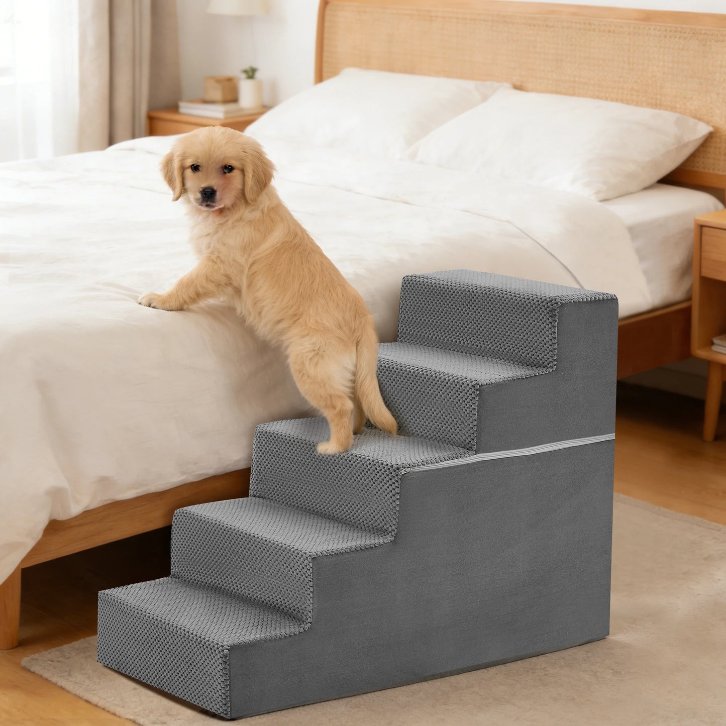 JHK Foam Dog Stairs Ramp Three To Five Steps Professional