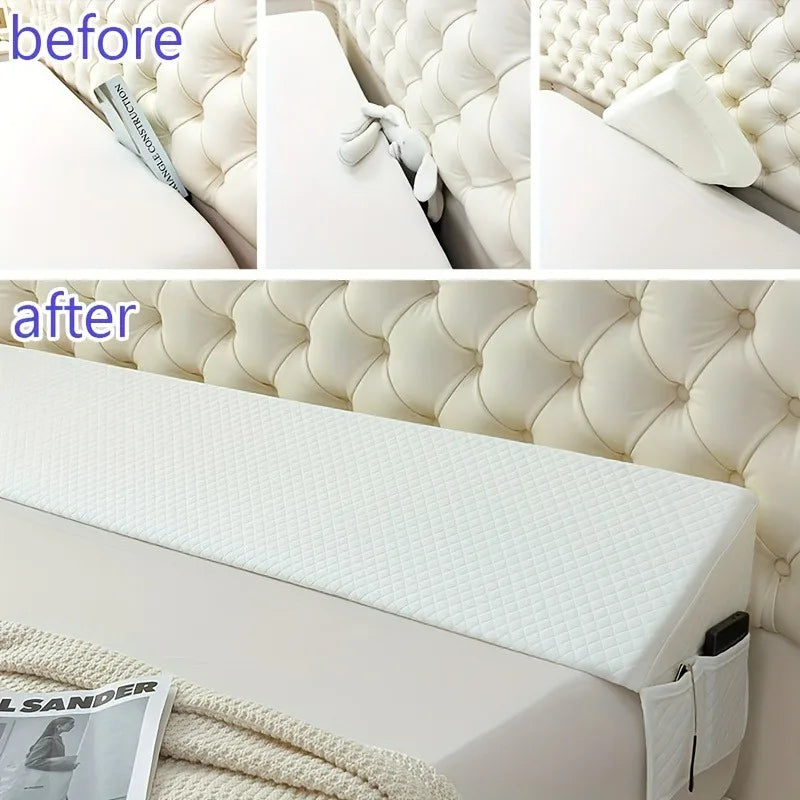 Bed Wedge Pillow Adjustable for Headboard and Snoring Relief
