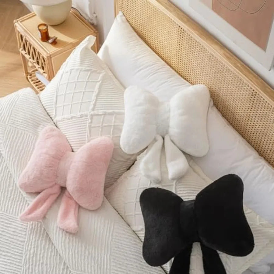Butterfly Shaped Bow Pillow Decor For Bed And Sofa