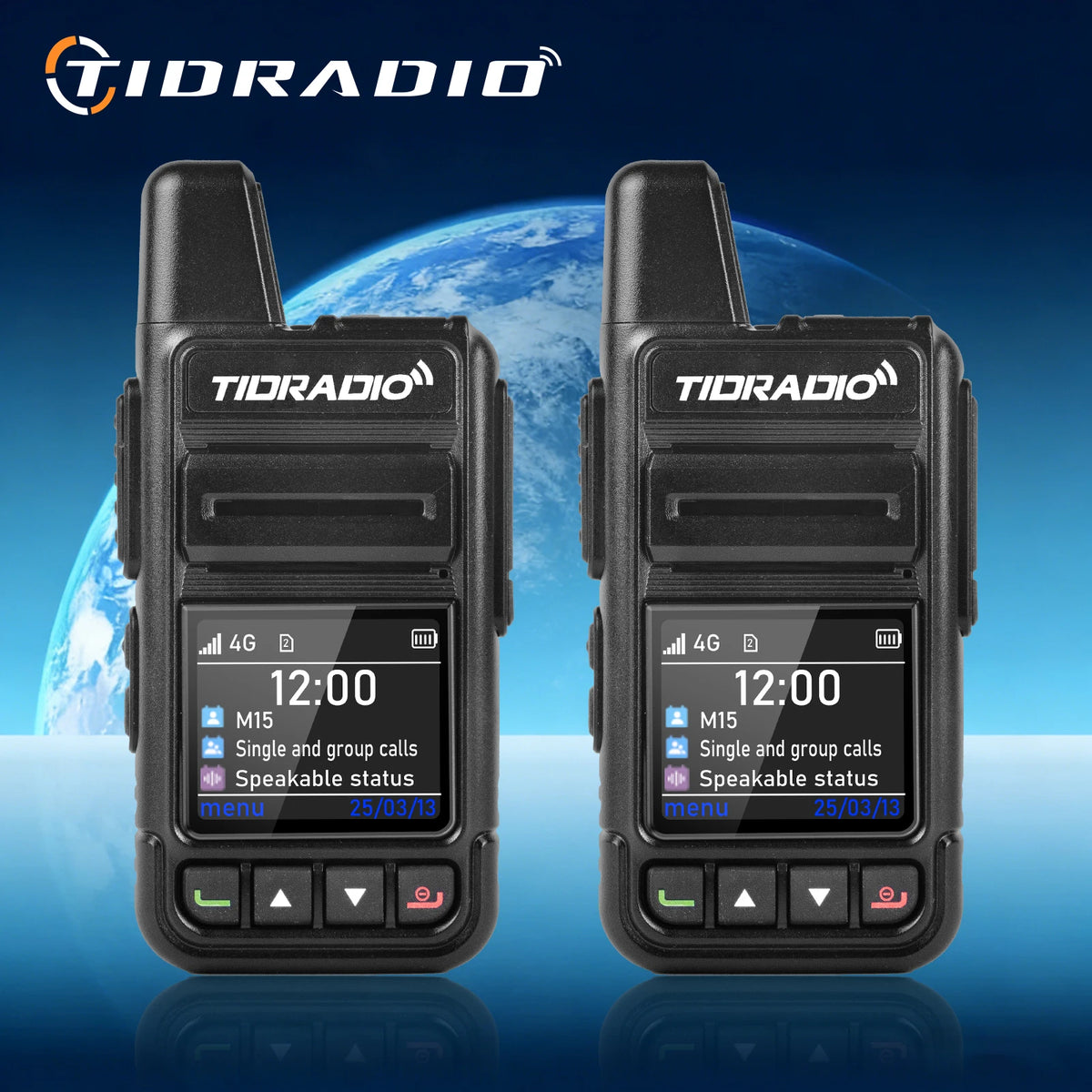 TIDRADIO M15 Long Range Walkie Talkie POC Radio App