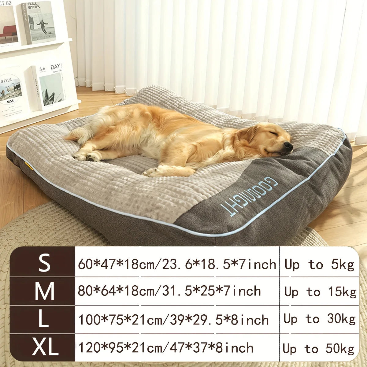 Extra Thickened Orthopedic Dog Bed For Large Dogs And Seniors