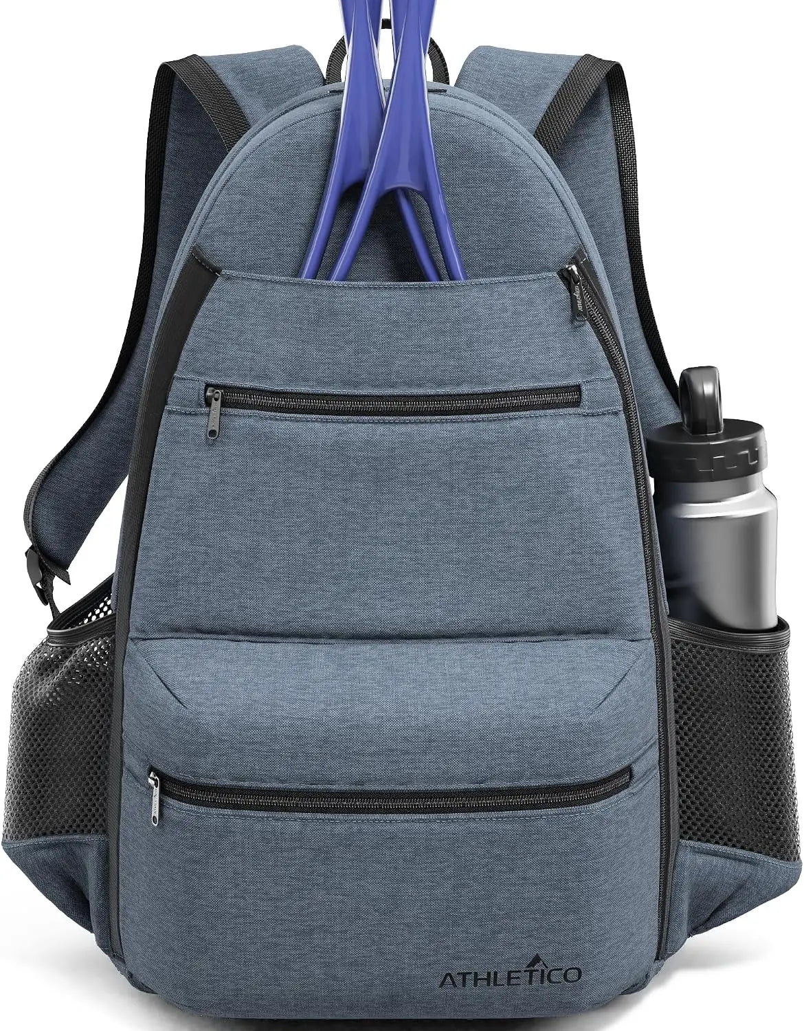 Tennis Racket Bag for Two Rackets, Padded Backpack With Shoe Compartment