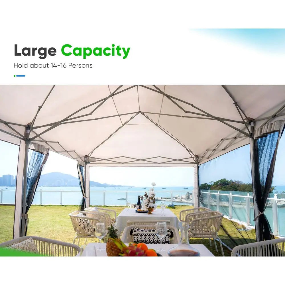 Pop Up Screened Canopy Tent With Mosquito Netting For Outdoors