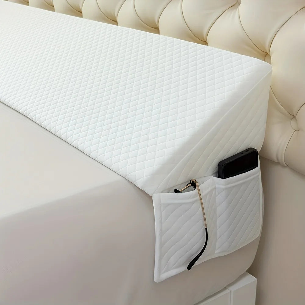 Bed Wedge Pillow Adjustable for Headboard and Snoring Relief