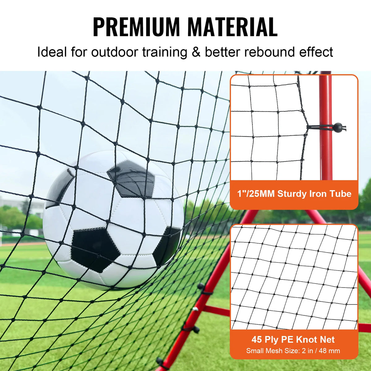 SucceBuy Soccer Rebounder Net Portable Training Equipment