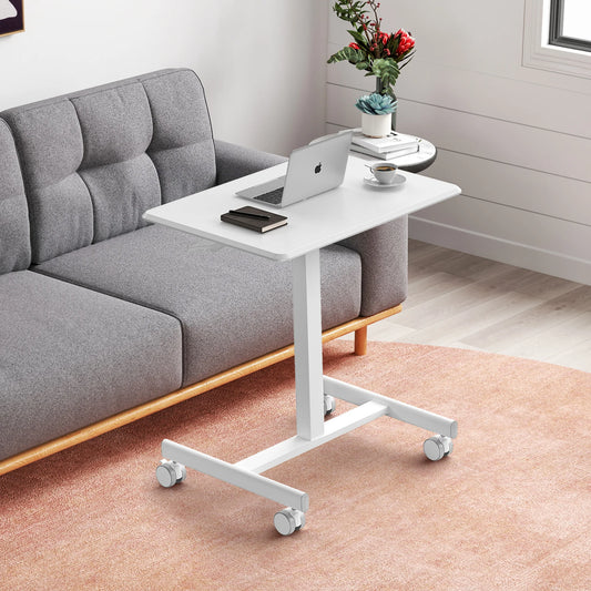 JHK Mobile Standing Desk Height Adjustable Lockable Wheels