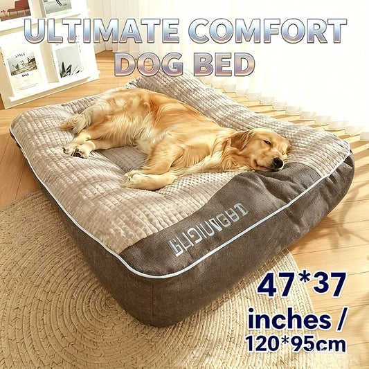 Extra Thickened Orthopedic Dog Bed For Large Dogs And Seniors