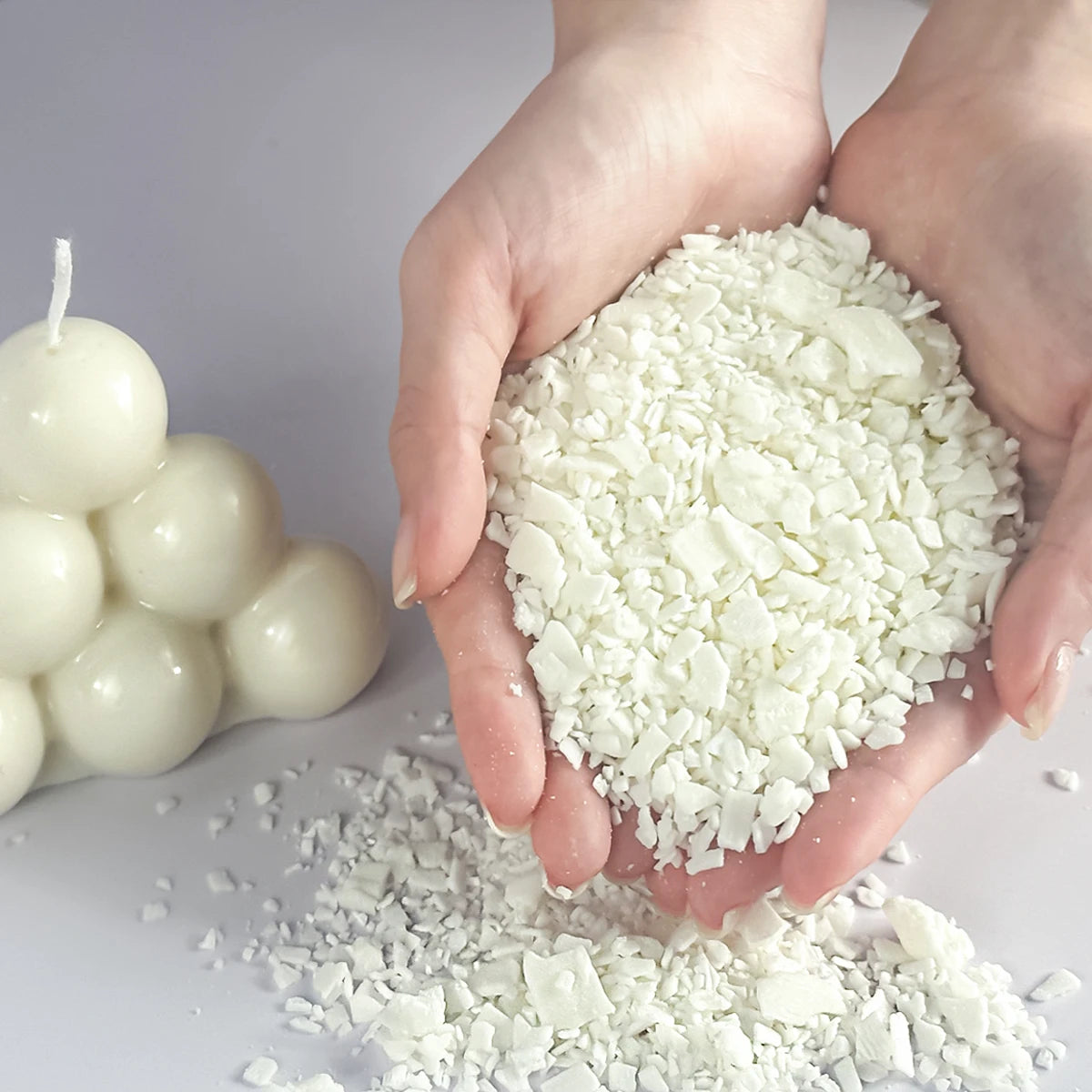 Pure Soy Wax And Paraffin For DIY Candles And Aromatherapy