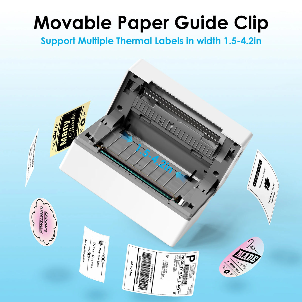 Thermal Label Printer For Shipping Labels Android iPhone Windows