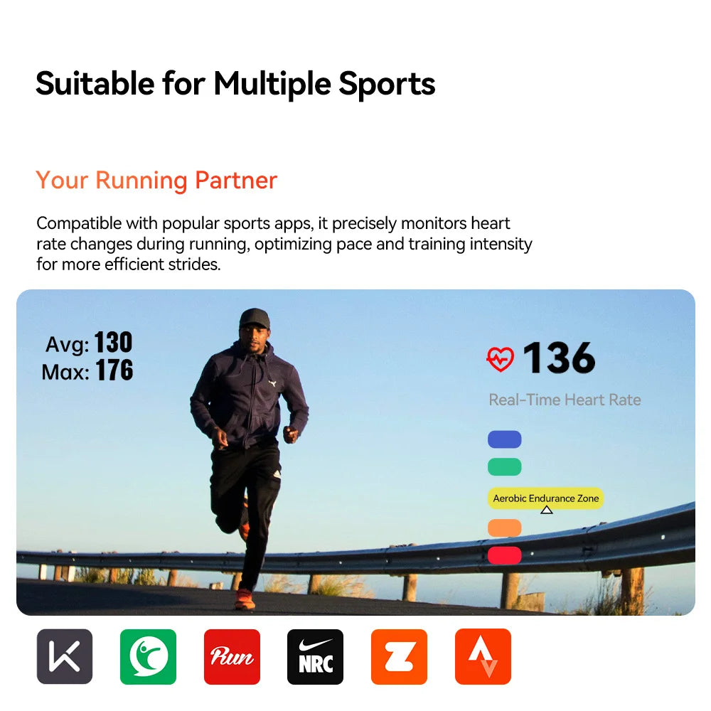 iGPSPORT HR50 Heart Rate Monitor Chest Strap For Running