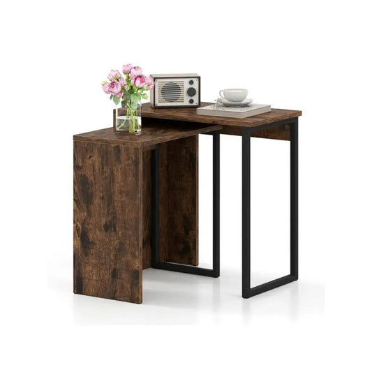 2-In-1 Coffee And End Table Set For Modern Living Rooms