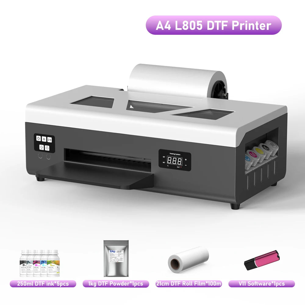 Jetvinner A4 DTF Printer For Epson L805 Direct To Film