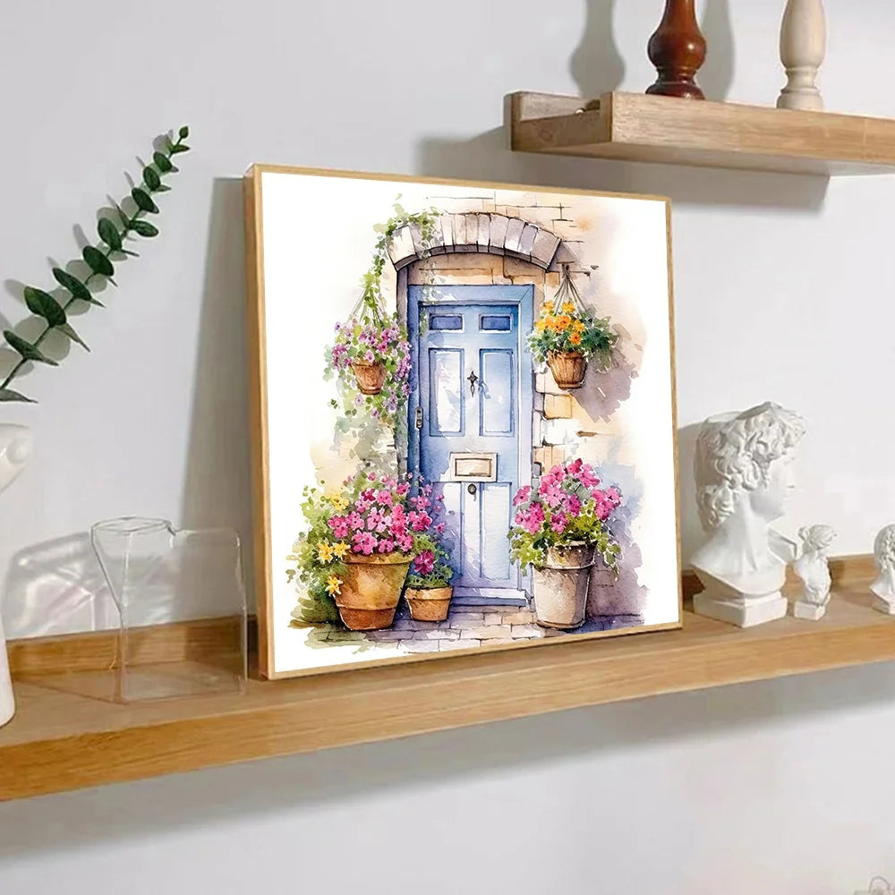 Flower Paint By Numbers Kit On Canvas For Adults Decor
