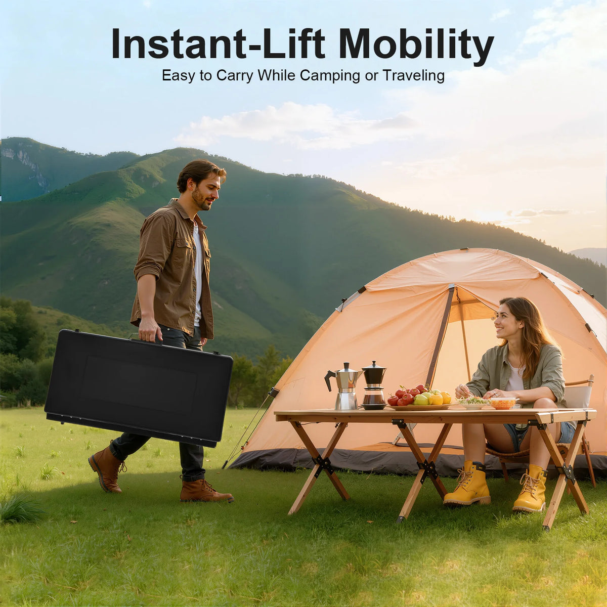 Portable Camping Stove Three Burner Gas Outdoor Cooking