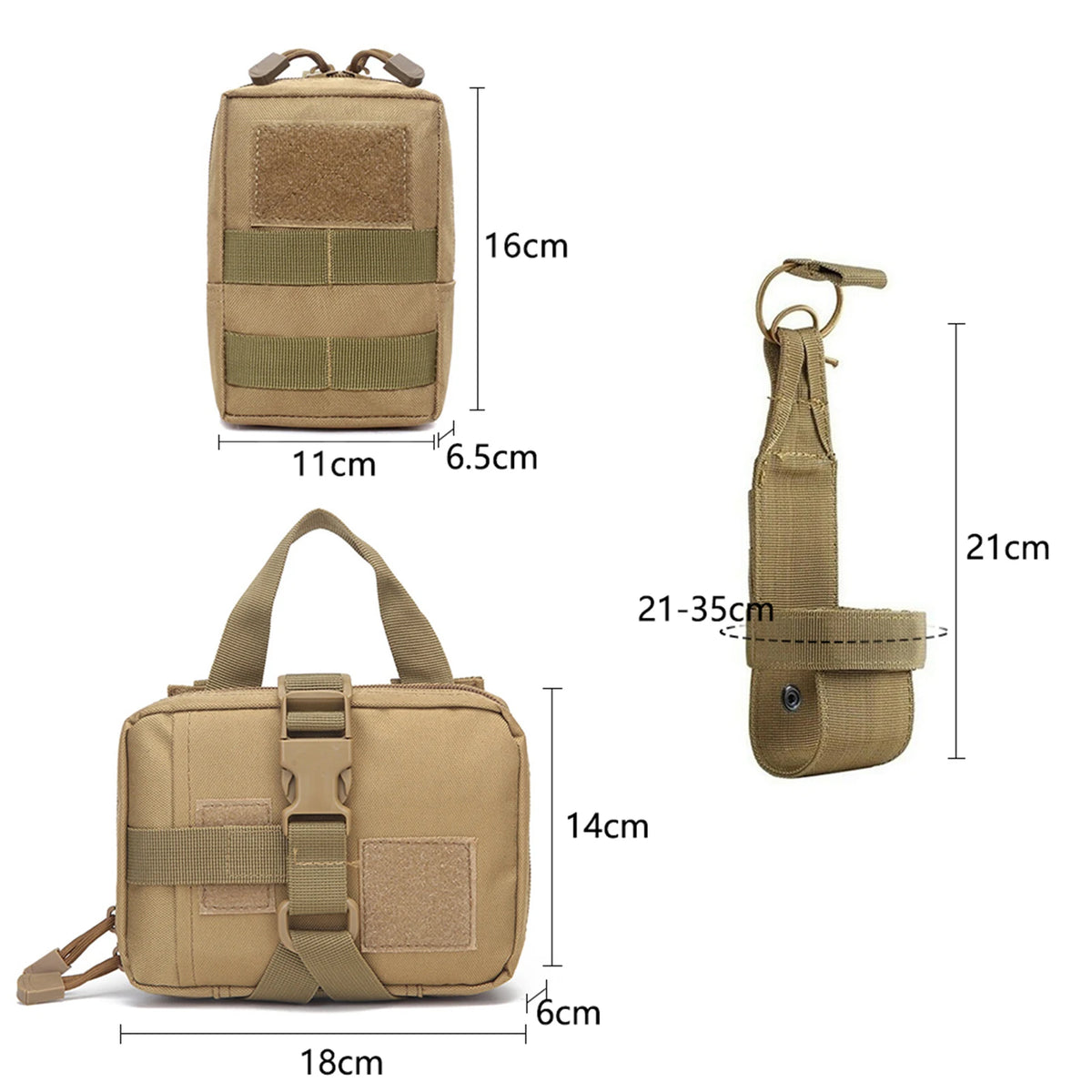 Tactical Dog Harness With Molle Pouches For Large Dogs