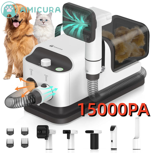 Three In One Pet Grooming Vacuum Hair Dryer And Trimmer