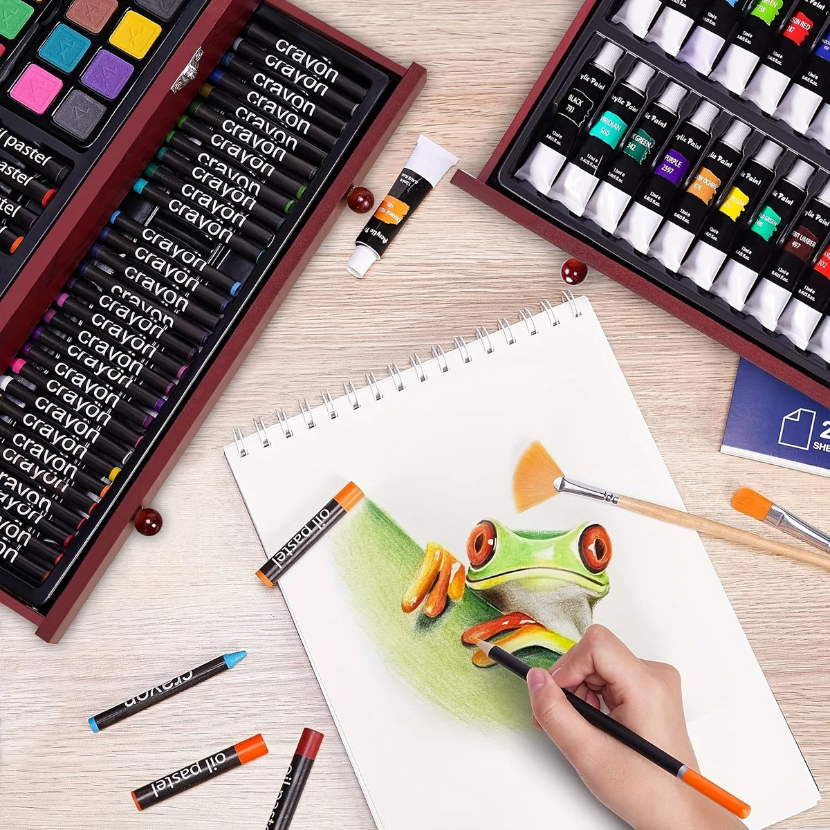 146-Piece Luxury Art Kit Set for Professional Artists