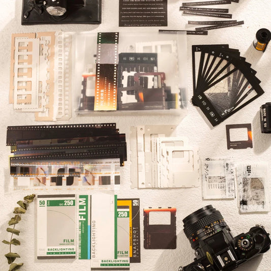94 Pcs Scrapbook Set With Stickers And Decorative Paper Mix