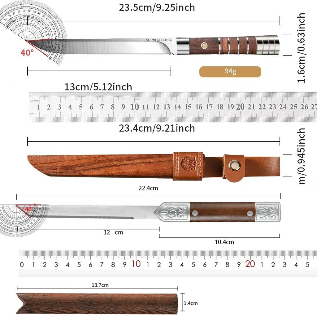 M390 Stainless Steel Meat Cutting Knife Set With Sharp Blades