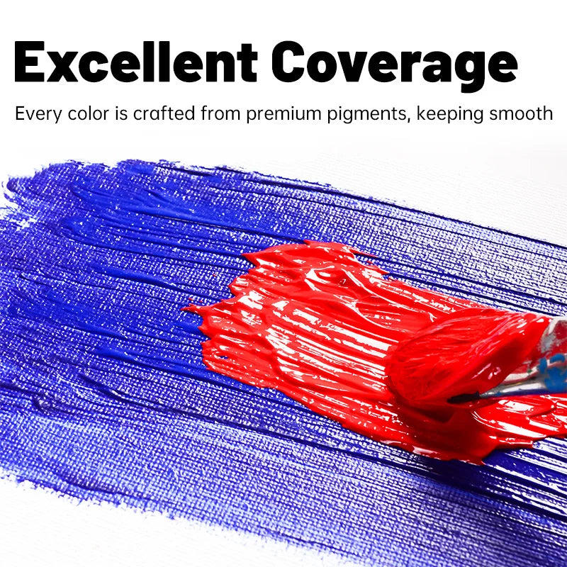 Waterproof Acrylic Paint Set for DIY Crafts and Art Projects