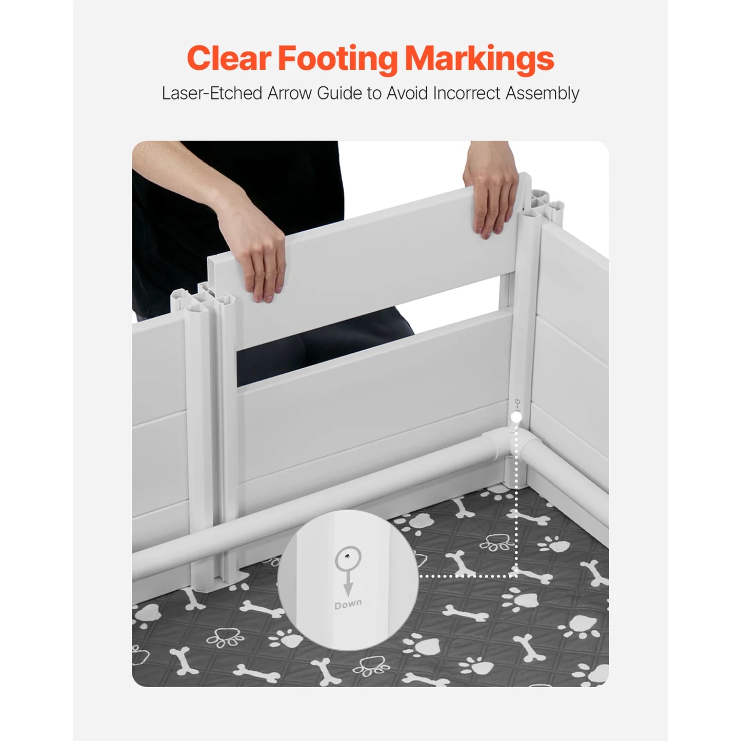 Whelping Box PVC Playpen With Adjustable Door And Pee Pad