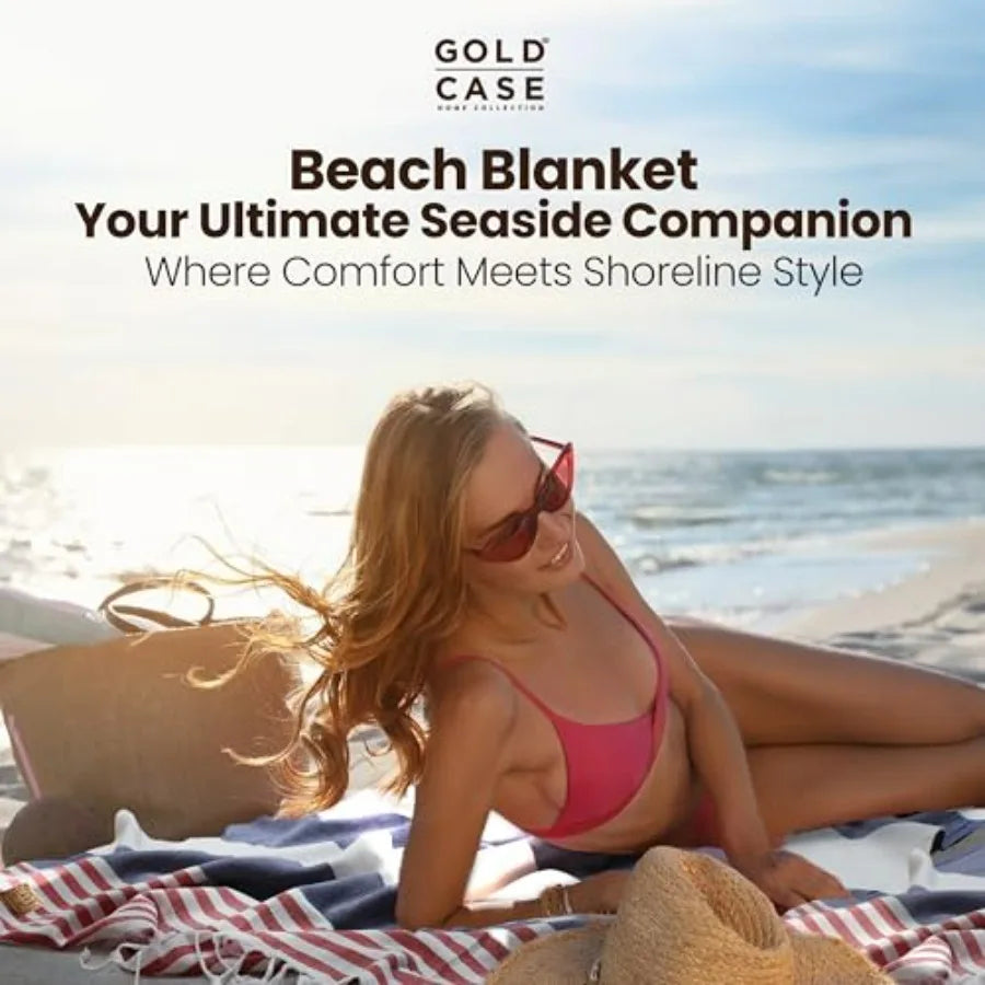 Turkish Cotton Beach Towel Set of Six, Oversized Quick Dry
